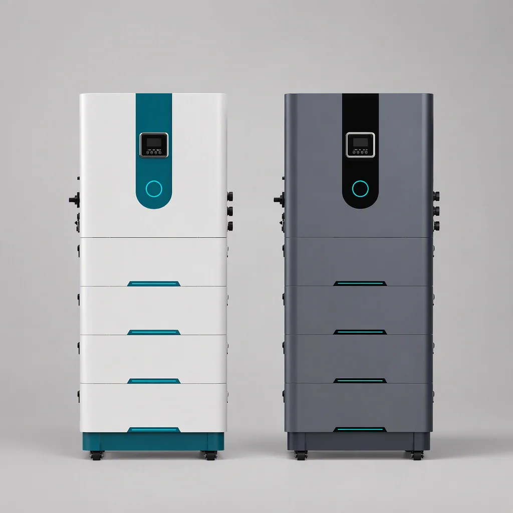 EMS-ESS wall-mounted energy storage battery in white and gray factory color variants