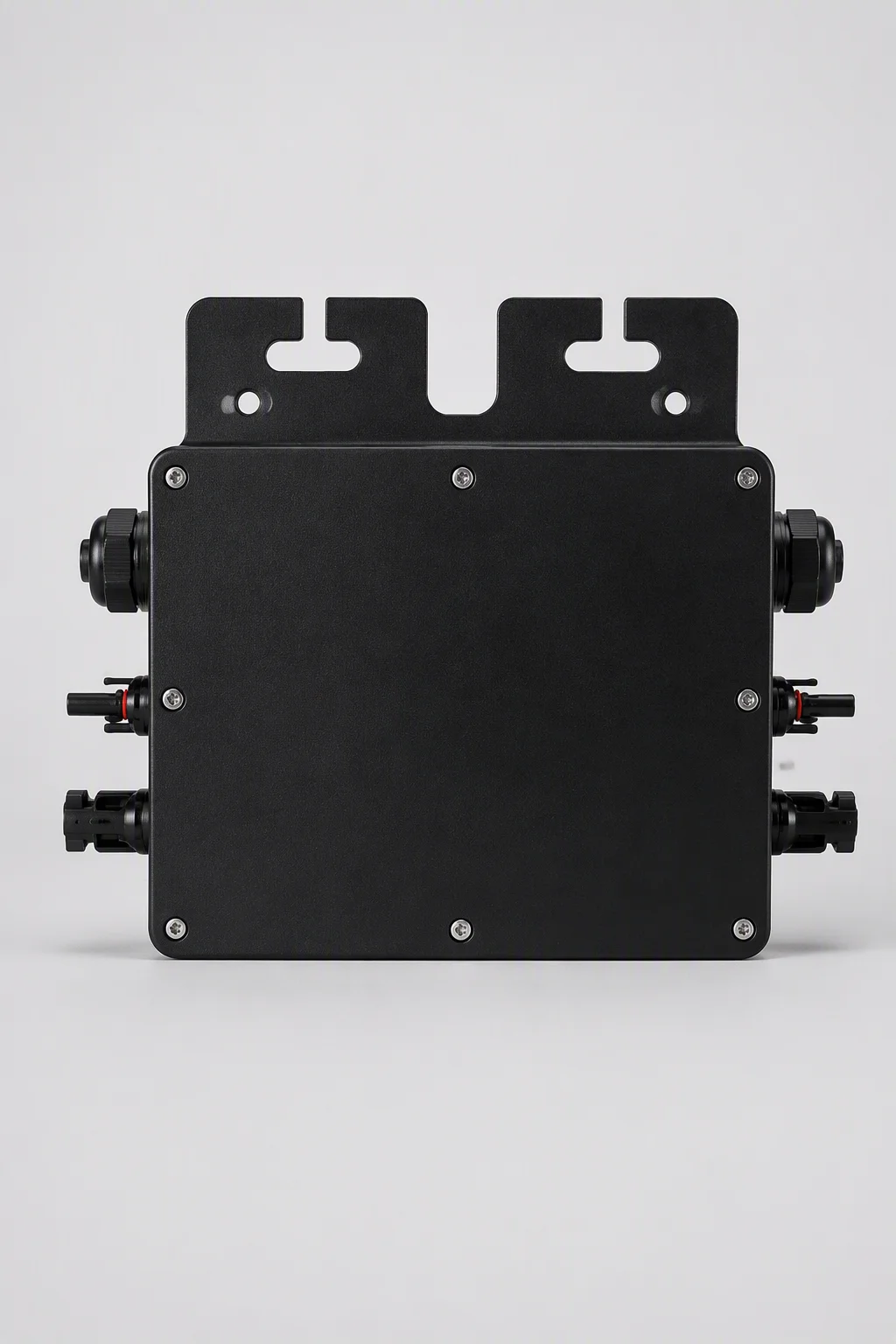 GTB 600W grid-tie microinverter product view with MC4 connectors