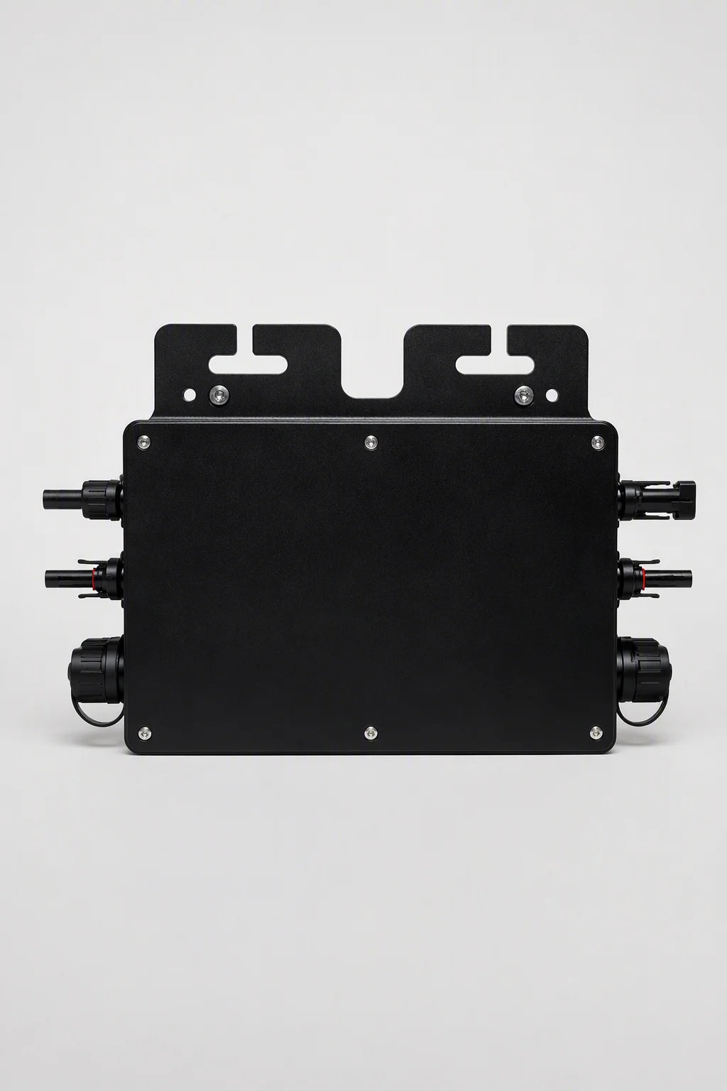 GTB 800W grid-tie microinverter product view with MC4 connectors