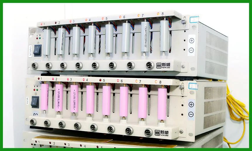 EMS-ESS battery laboratory with charge-discharge aging and protection test equipment