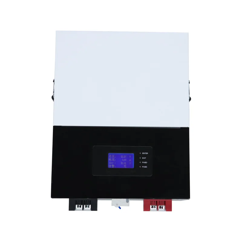 48V 50Ah rack-cabinet LiFePO4 energy storage battery, front view with a clean unbranded enclosure finish