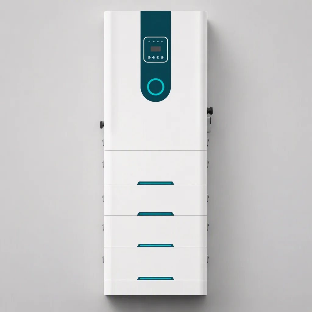 EMS-ESS 10 kW wall-mounted energy storage battery, white, front view