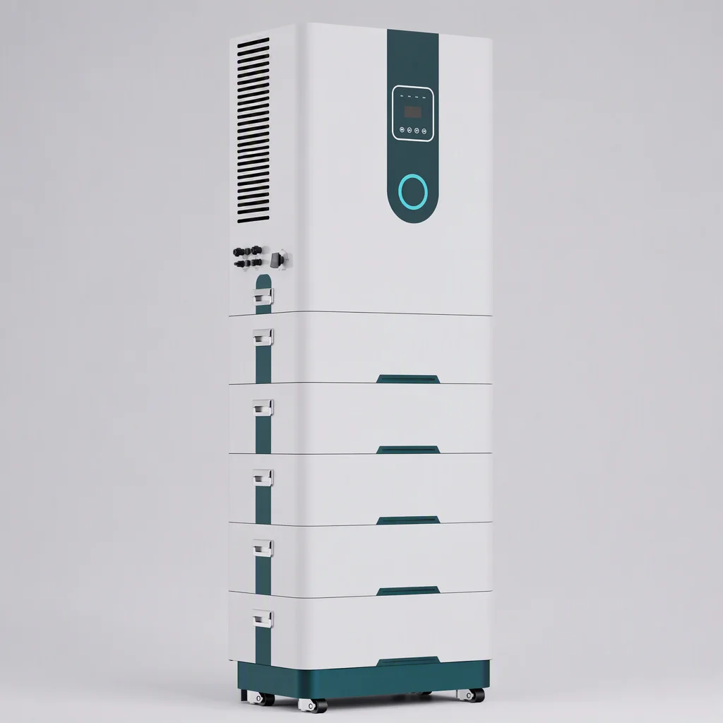 EMS-ESS 10 kW wall-mounted energy storage battery, white, left side view
