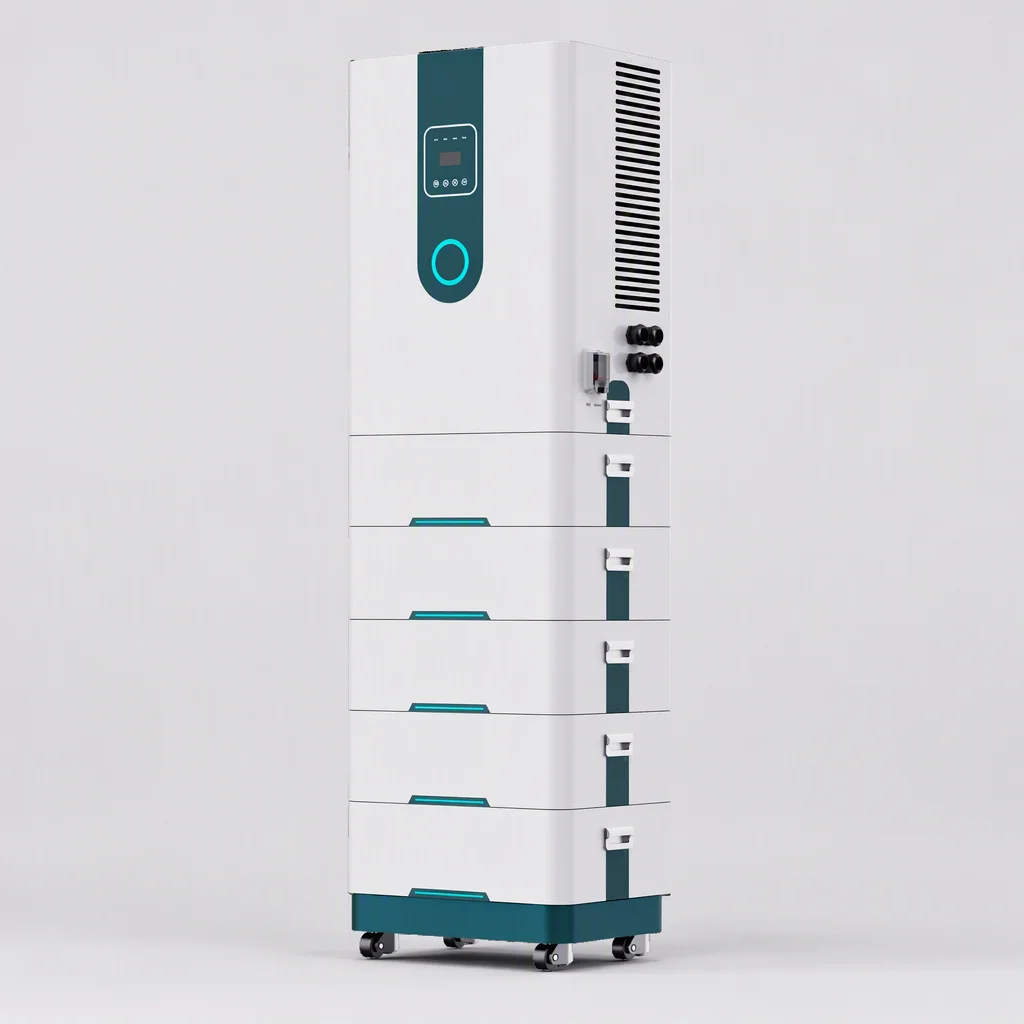 EMS-ESS 10 kW wall-mounted energy storage battery, white, right side view