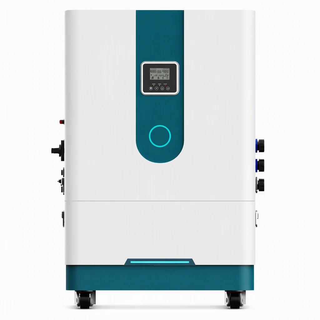 EMS-ESS 5 kW wall-mounted energy storage battery, white, front view