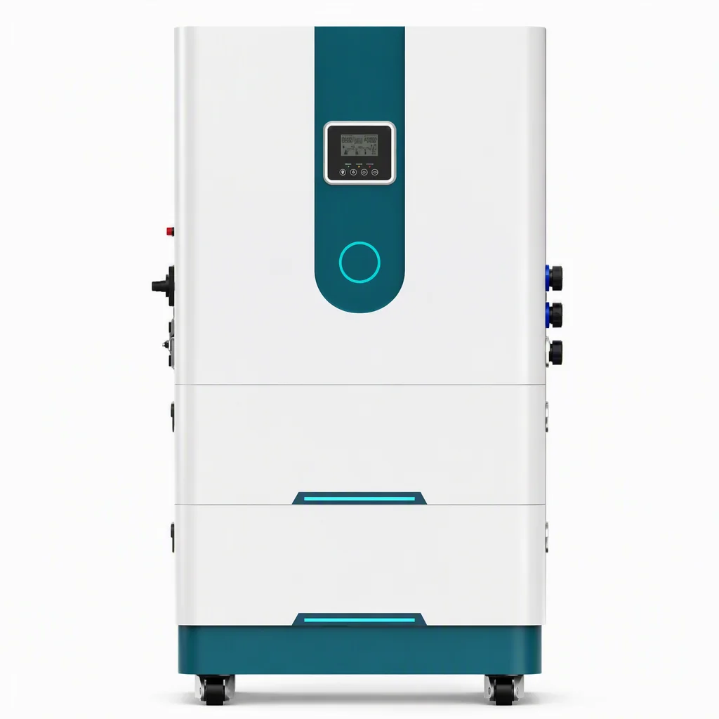 EMS-ESS 5 kW wall-mounted battery, white front panel with integrated display