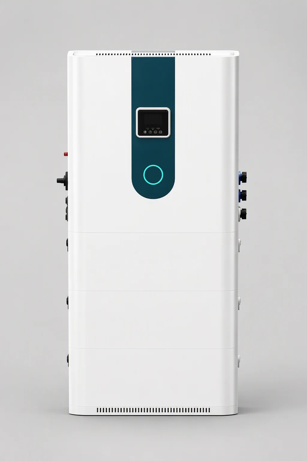 EMS-ESS 5 kW wall-mounted energy storage battery, white front panel with Lenercom badge and display